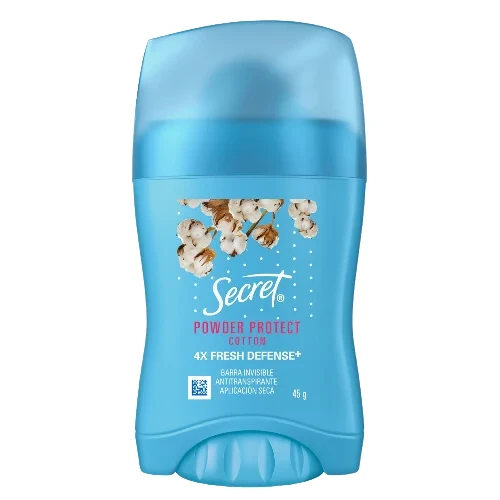[80678904] SECRET CLEARGEL POWDPROT COTTON 45 G x 12 Uds.